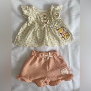 Disney Cream and Pink Winnie the Pooh Outfit